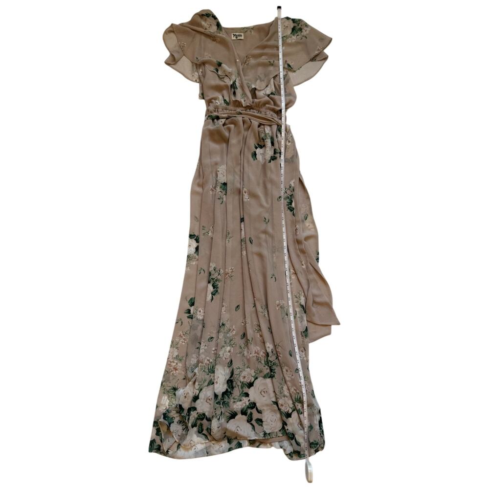 Show Me Your Mumu Audrey Maxi Dress Medium Bouquet Toss Floral Wrap Boho Garden - Picture 10 of 16